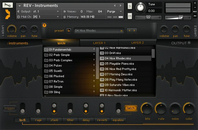 Output REV KONTAKT