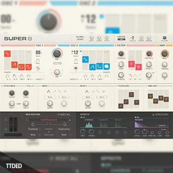 [Reaktor6复古聚合音色]Native Instruments Super 8 for REAKTOR [WiN, MacOSX]（51Mb）