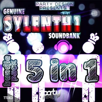 [MiDi素材前卫电子迷幻舞曲+Sylenth1预置]Party Design Genuine Sylenth1 Soundbank Bundle Vol.1-5（105Mb）