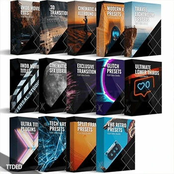 [影视FX转场音效预置采样]FOUR Editors Platinum Bundle Complete All in 1 – 3000+（4.9Gb）