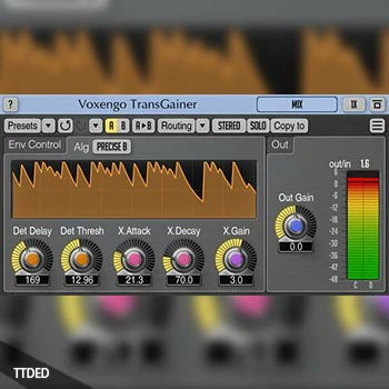 [瞬时电平处理插件]Voxengo TransGainer v1.10 [WiN, MacOSX]（22Mb）