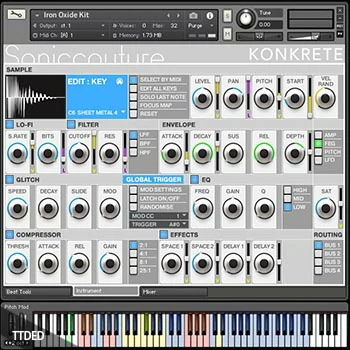 [鼓合成器音源]Soniccouture Konkrete v1.1.0 [KONTAKT]（825Mb）