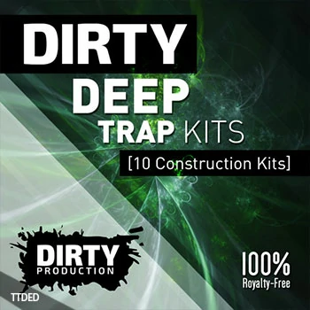 [Trap素材FL工程模板Ableton工程模板]Dirty Production Dirty Deep Trap Kits [WAV, MiDi]（752Mb）