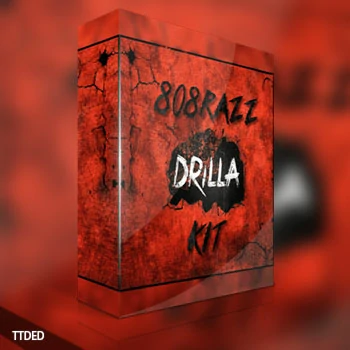 [Trap嘻哈说唱陷阱鼓采样包]RazzBeats Drilla Kit (Drum Kit) [WAV]（12Mb）