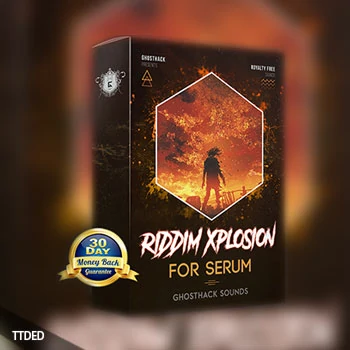 [电子舞曲Dubstep素材Serum血清预设FL工程Ableton工程]Ghosthack Explosive Riddim Presets for Serum [WAV, MiDi]（295Mb）