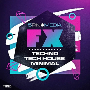 [简约科技浩室FX音效采样]5Pin Media FX Plus Techno, Tech House and Minimal [WAV]（310Mb）