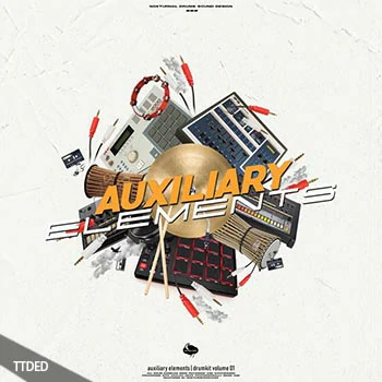[嘻哈陷阱鼓采样包]Nokturnal Drums Auxiliary Elements Drumkit Vol.1 [WAV]（45Mb）