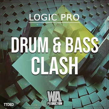 [DnB素材Serum预置Logic工程模板]WA Production Drum and Bass Clash (Logic Pro) [WAV, MiDi]（160Mb）