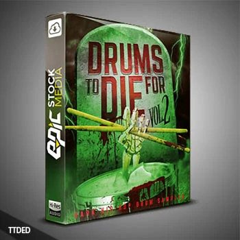 [嘻哈说唱RnB鼓组采样]Epic Stock Media Drums To Die For Vol.2 [WAV]（15Mb）