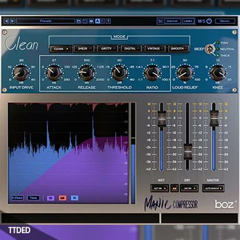 [压缩器插件]Boz Digital Labs Manic Compressor v1.1.2  v1.1.3 [WiN, MacOSX]（52Mb）