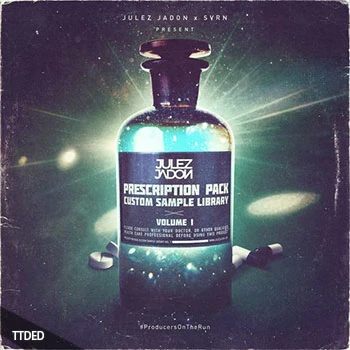 [嘻哈说唱陷阱采样]Julez Jadon Prescription Pack Custom Sample Library Vol.1 [WAV]（215Mb）