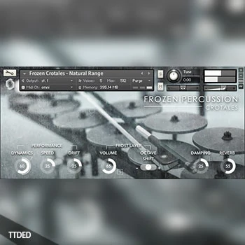 [大提琴弓音效吟唱效果音源]Fracture Sounds Frozen Percussion Crotales [KONTAKT]（552Mb）