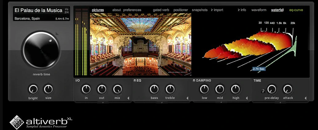 Audio Ease Altiverb 7 XL 混响效果插件 混响之王 支持Win/Mac