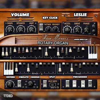 [音輪風琴插件]Adam Monroe Music Rotary Organ v1.3 [WiN, MacOSX]（1.4Gb）