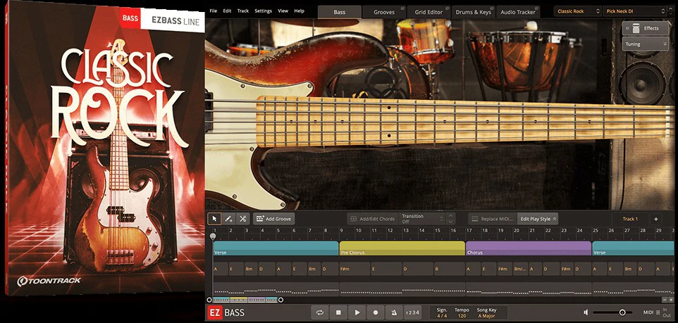 Toontrack Classic Rock EBX v1.0.2 [EZbass]