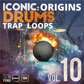[Trap陷阱鼓采样LOOP]Epic Stock Media Iconic Origins Trap Drum Loops Vol.10 [WAV]（105Mb）