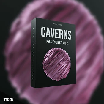[嘻哈RnB打击乐采样]Cymatics Caverns Vol.2 Percussion Kit [WAV]（17Mb）
