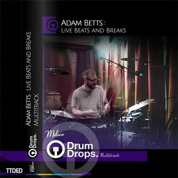 [Breakbeat嘻哈现场鼓组采样]DrumDrops Adam Betts Live Beats and Breaks 1 [WAV]（6.19Gb）