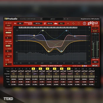 [均衡器插件]TBProAudio gEQ12 v3.1.3  v3.1.3 [WiN, MacOSX]（7Mb）