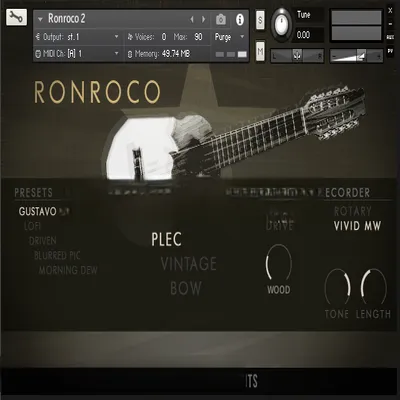 安第斯山琴 – Cinematique Instruments Ronroco v2 KONTAKT