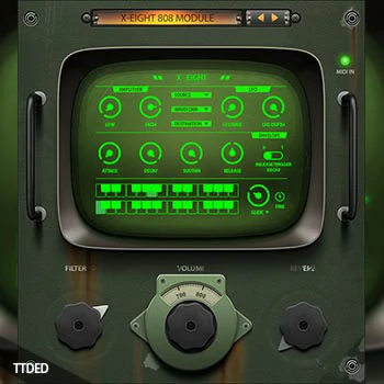 [嘻哈陷阱808SubBass音色插件]Thenatan X-Eight 808 VST v1.0 [WiN, MacOSX]（2.08Gb）