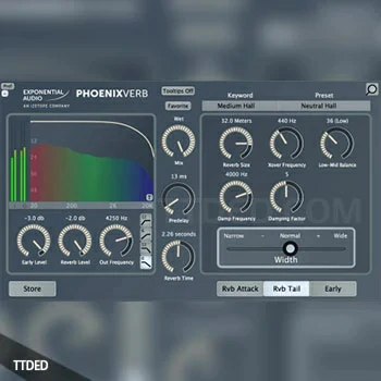 [经典立体声混响插件]Exponential Audio PhoenixVerb v6.0.1a [WiN]（16Mb）