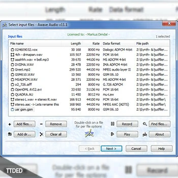 [音频文件格式批处理转换器]FMJ-Software Awave Audio v11.1.R2 [WiN]（3Mb）