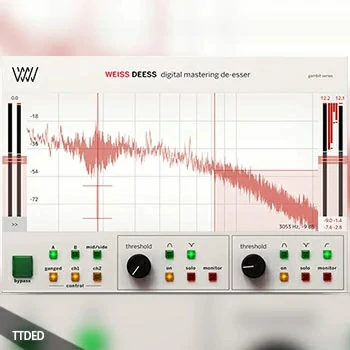[齿音消除插件]Softube Weiss Deess v2.5.9 [WiN]（20Mb）