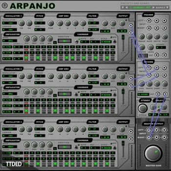 [酸味音序主音设计半模块化FM合成器]Psytrance Plugins Arpanjo v1.0 [WiN, MacOSX]（12Mb）