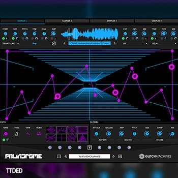 [粒子塑形绘图采样器插件]Gltchmachines Palindrome v1.2.0 [WiN, MacOSX]（1.88Gb）