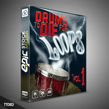 [嘻哈说唱采样]Epic Stock Media Drums To Die For Loops Vol.1 [WAV]（22Mb）
