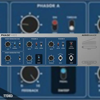 [移相效果器插件]Audio Damage AD048 PhaseThree v3.1.0 [WiN, MacOSX]（16Mb）