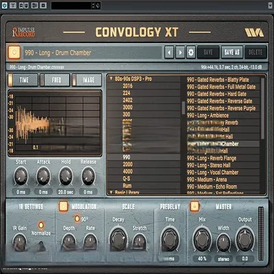卷积混响 – Wave Arts Impulse Record Convology XT v1.25 (U2B) Win/MacOS