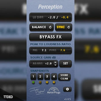 [响度处理工具]MeterPlugs Perception v1.0.27 Cracked [WiN, MacOSX]（28Mb）