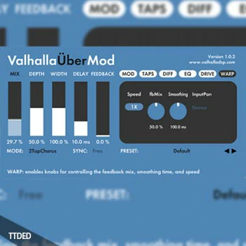 [延迟调制插件]Valhalla DSP ValhallaUberMod v1.0.2 v1.1.6 [WiN, MacOSX]（20Mb）
