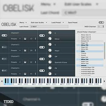 [MIDI和弦器插件]FrozenPlain Obelisk v1.1.6 RETAiL [WiN, MacOSX]（3Mb）