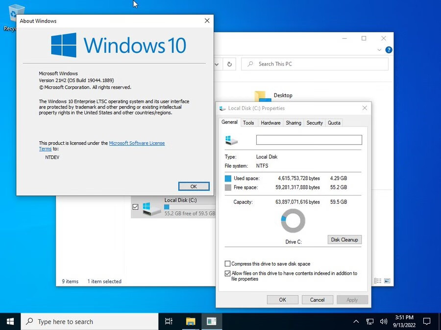极限精简Windows 10系统Tiny10升级 C盘仅占4.3GB