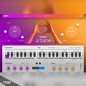 [电鼓音源插件]uJAM beatMaker EDEN v2.1.0 v1.0.0 + LiBRARY [WiN, MacOSX]（100Mb）