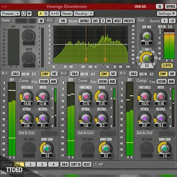 [多段动态处理器]Voxengo Drumformer v1.9 [WiN, MacOSX]（26Mb）