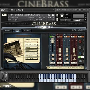 [高音圆号音源]Cinesamples CineBrass Descant Horn [KONTAKT]（4.61Gb）