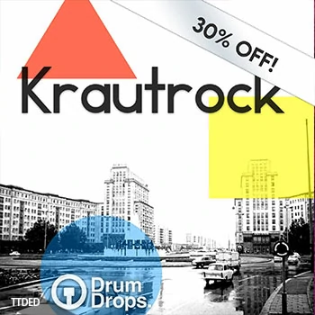 [Breakbeat鼓组采样]DrumDrops Krautrock Loops Pack [WAV]（289Mb）
