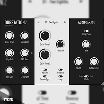 [延迟效果器插件]Audio Damage AD036 Dubstation 2 v2.1.2 [WiN, MacOSX]（13Mb）