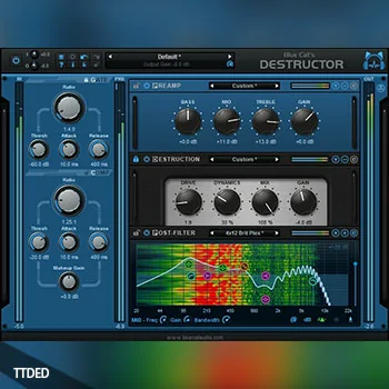 [蓝猫失真插件]Blue Cat Audio Blue Cats Destructor v1.51 [WiN, MacOSX]（240Mb）