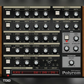 [70年代合成音源]Synth Magic POLYCOM [KONTAKT]（3.27Gb）