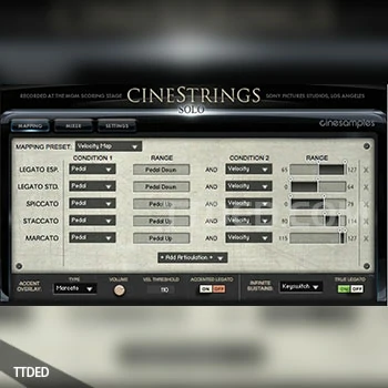[影视独奏弦乐音源]Cinesamples CineStrings Solo v1.3 [KONTAKT]（46.41Gb）