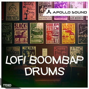 [低保真嘻哈Boombap鼓组采样]Apollo Sound LoFi Boombap Drums [WAV]（175Mb）