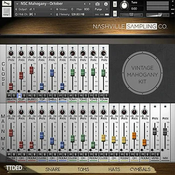 [枫木TAMA鼓组音源]Nashville Sampling Co Blue Star Kit [KONTAKT]（2.78Gb）