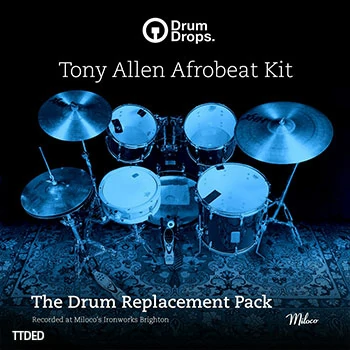 [Afrobeat非洲节奏打击乐素材]DrumDrops Tony Allen Afrobeat Kit Drum Replacement Pack [多格式]（2.58Gb）