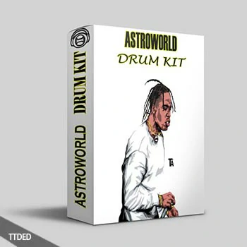 [嘻哈说唱陷阱采样+FL工程模板]Midasik12 ASTROWORD DRUM KIT [WAV]（30Mb）