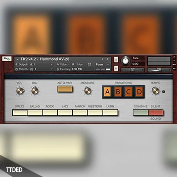 [70年代古老风琴音源]Forgotten Keys FK9 Hammond Auto-Vari 28 v4.2 [KONTAKT]（2Mb）